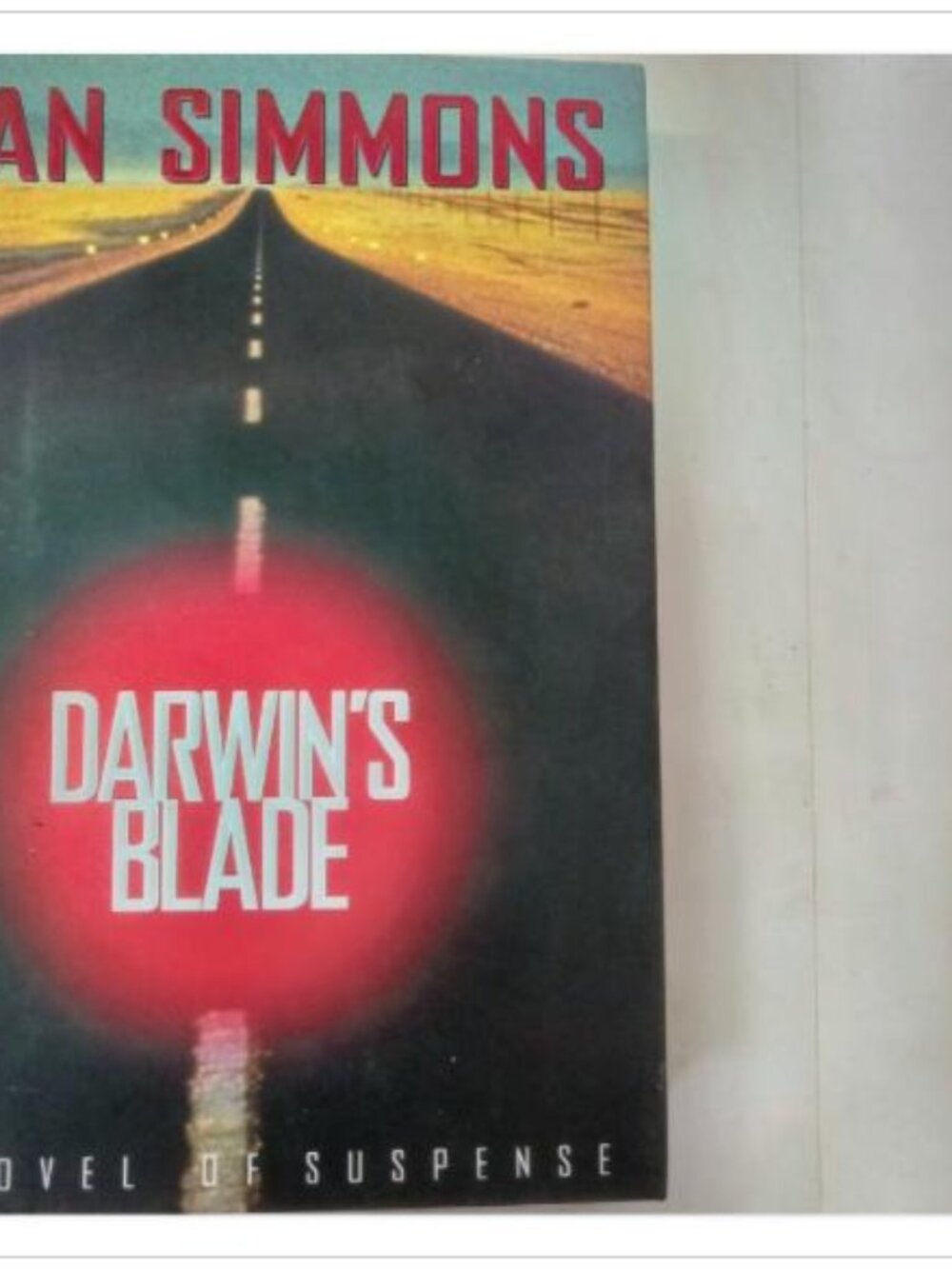 Darwin's Blade A Novel of Suspense William Morrow 1st 2000 HC
